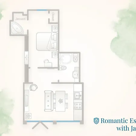 شقة Romantic Escape Centre With Jacuzzi & Parking By Rent