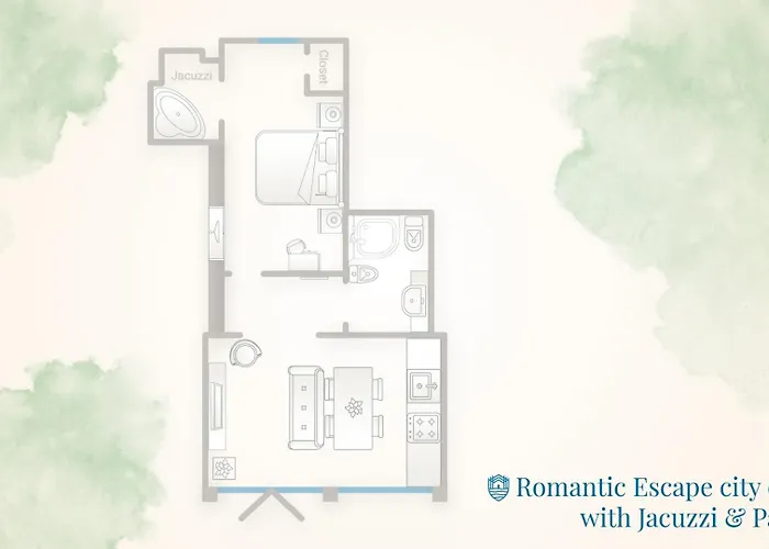 Apartment Romantic Escape City Centre - Jacuzzi Parking